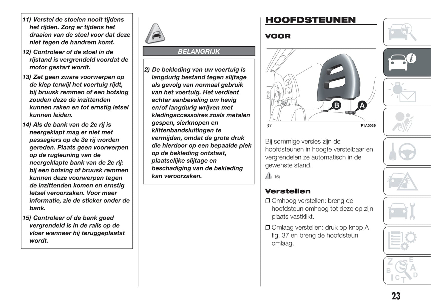 2014-2015 Fiat Ducato Bedienungsanleitung | Niederländisch