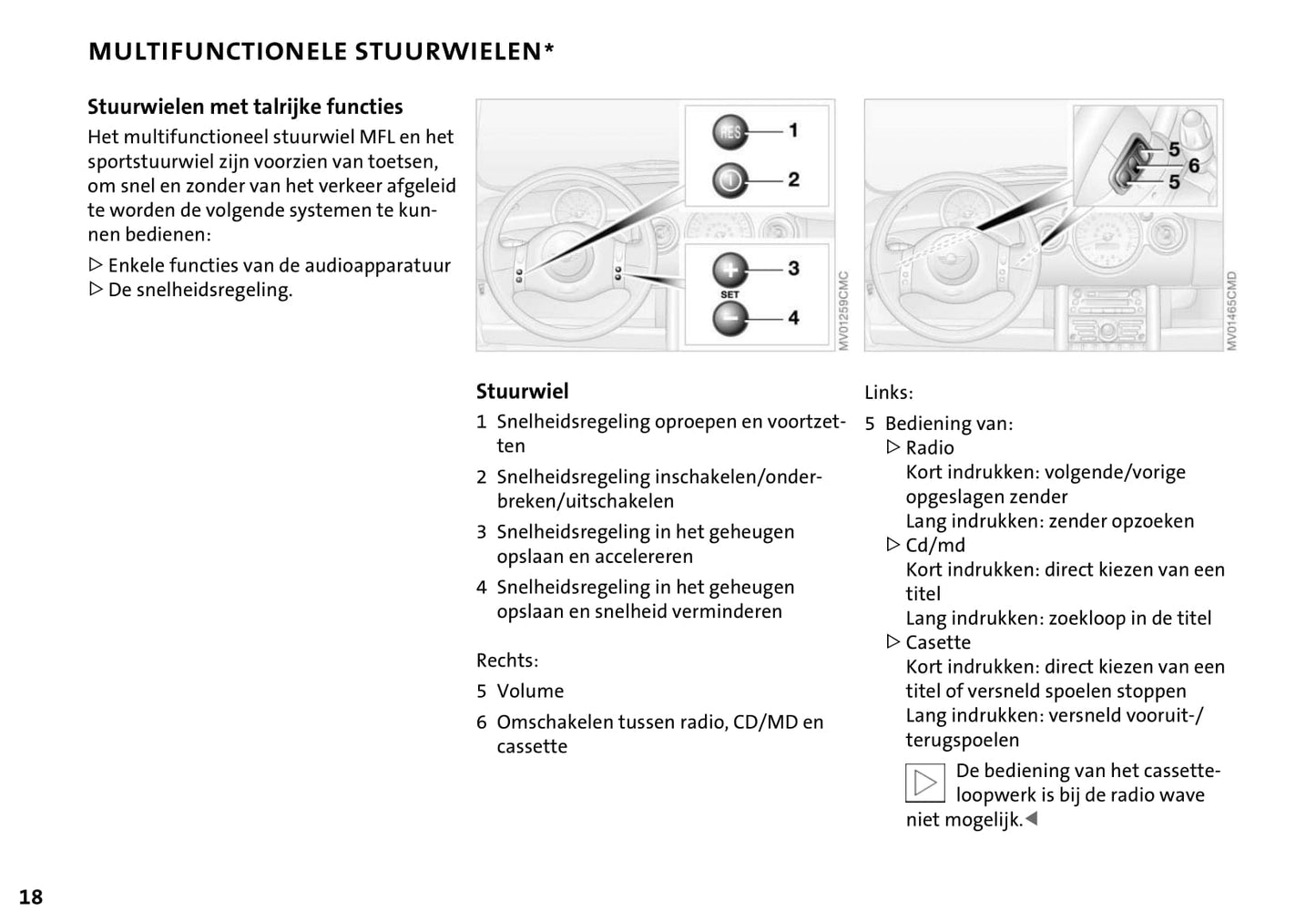 2004-2009 Mini Cabrio Gebruikershandleiding | Nederlands