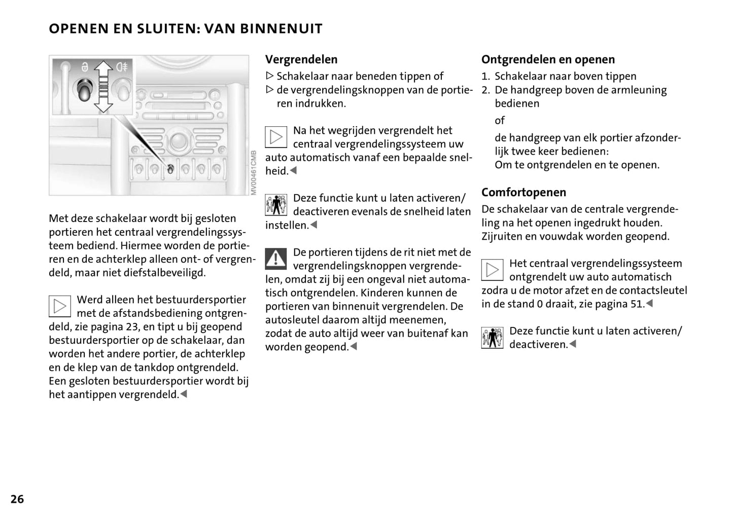 2004-2009 Mini Cabrio Gebruikershandleiding | Nederlands