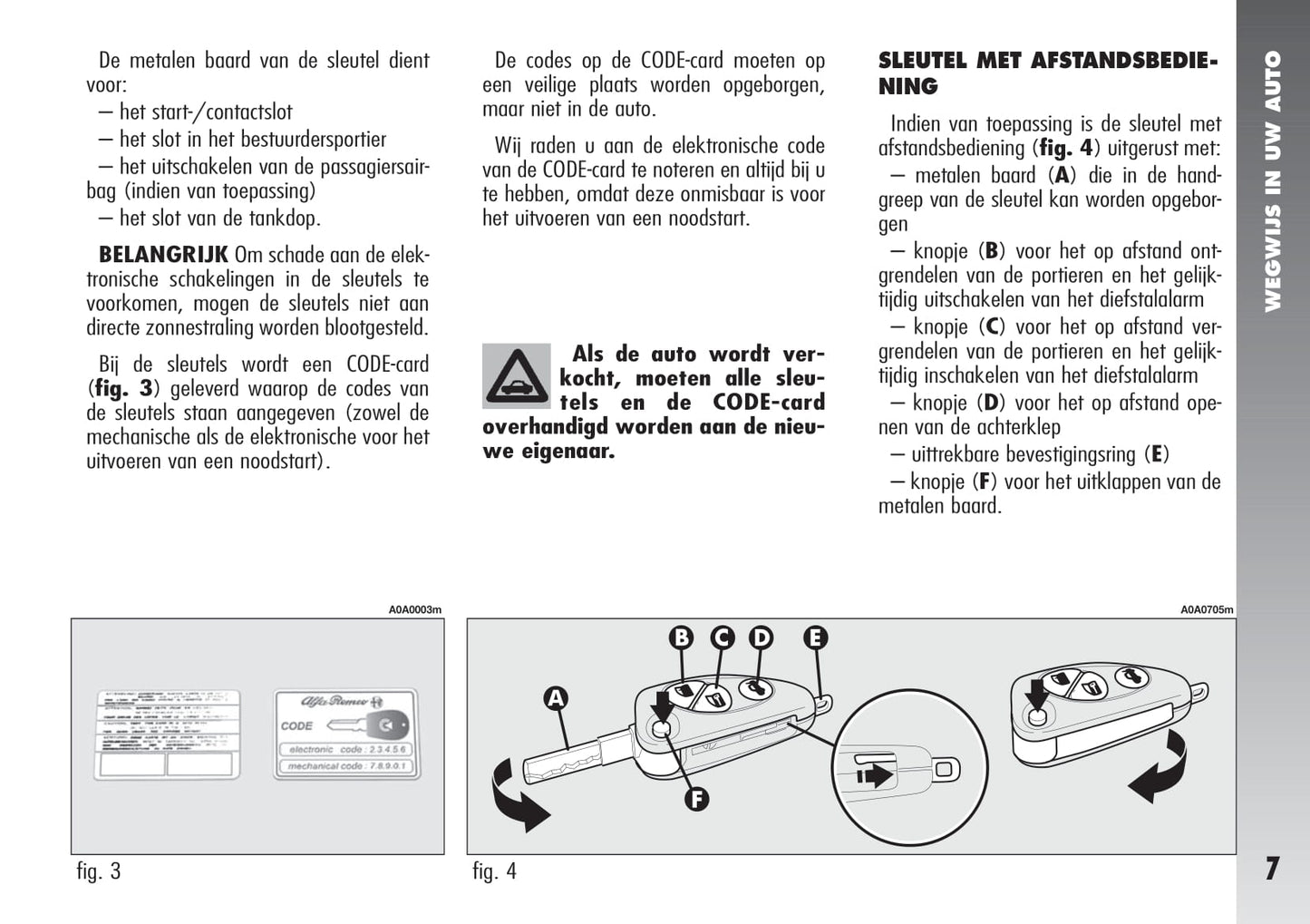 2000-2010 Alfa Romeo 147 Owner's Manual | Dutch