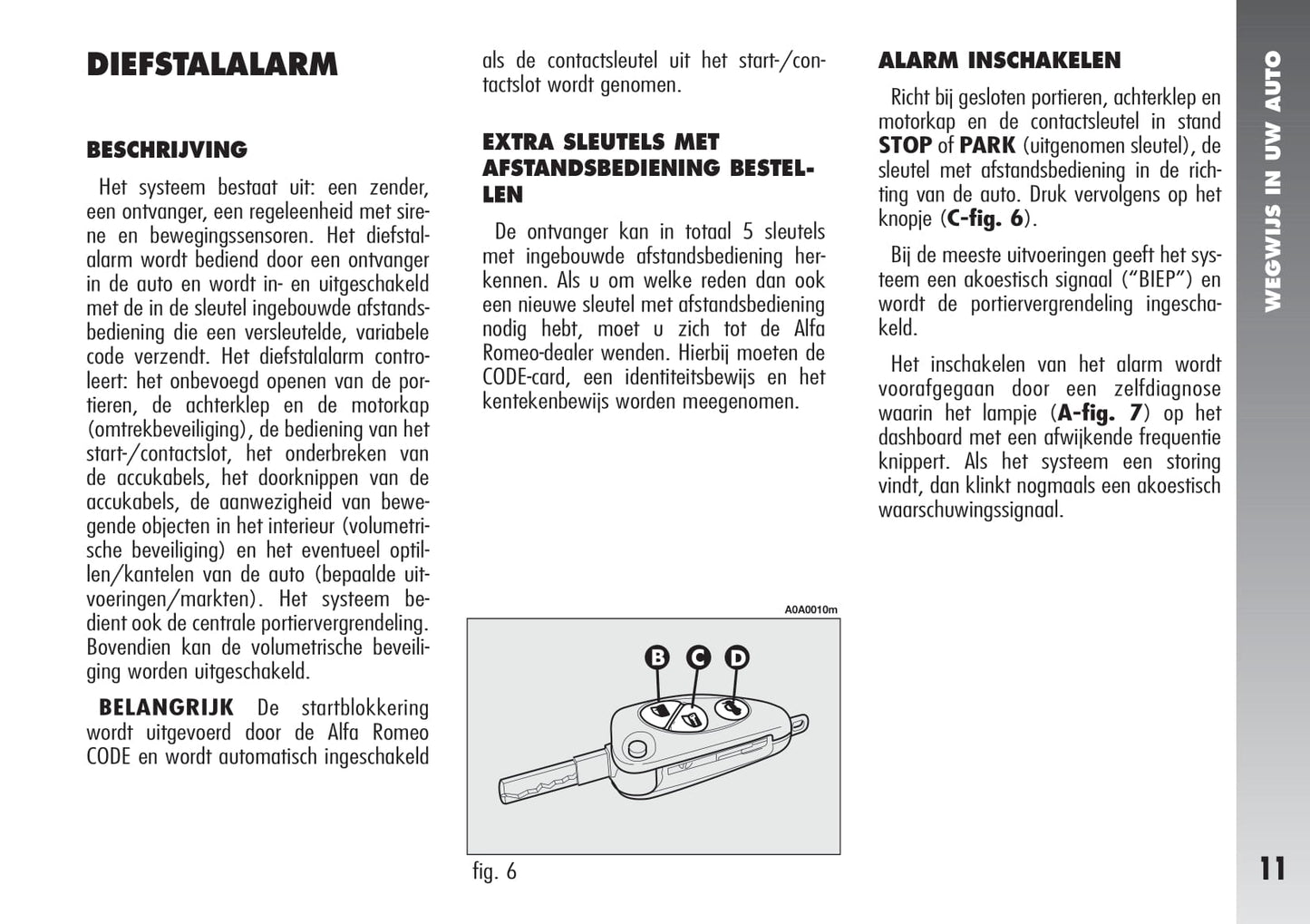 2000-2010 Alfa Romeo 147 Owner's Manual | Dutch