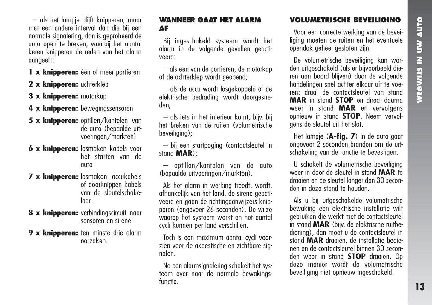 2000-2010 Alfa Romeo 147 Owner's Manual | Dutch
