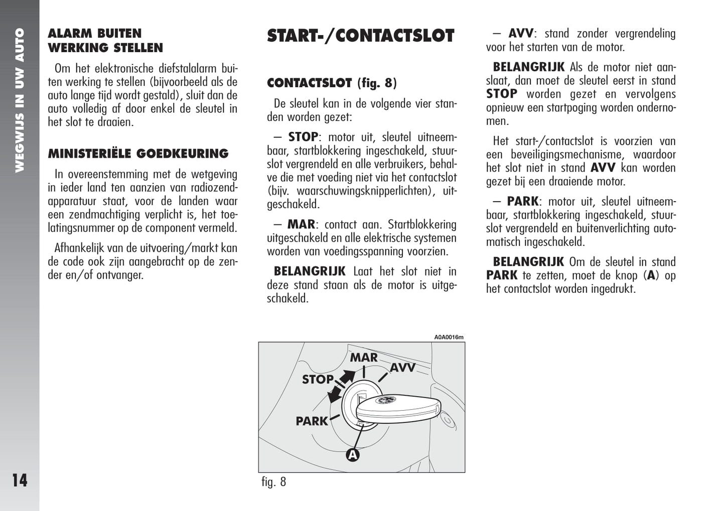 2000-2010 Alfa Romeo 147 Owner's Manual | Dutch