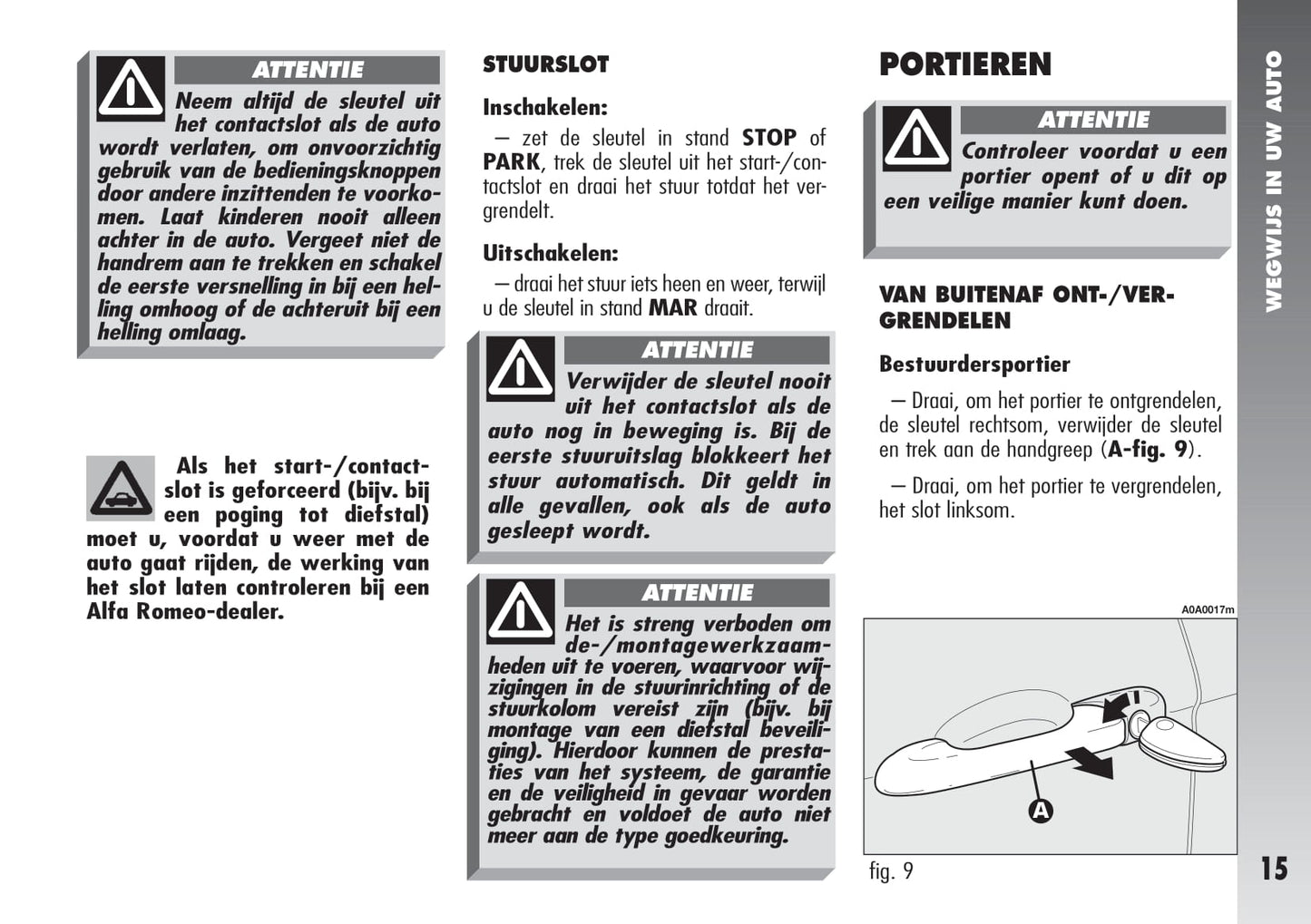 2000-2010 Alfa Romeo 147 Owner's Manual | Dutch