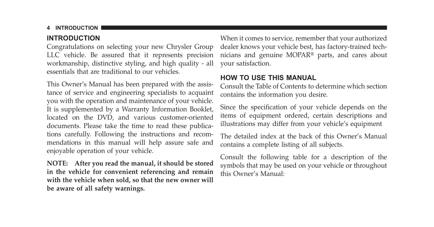 2010-2014 Chrysler 300 Manuel du propriétaire | Anglais