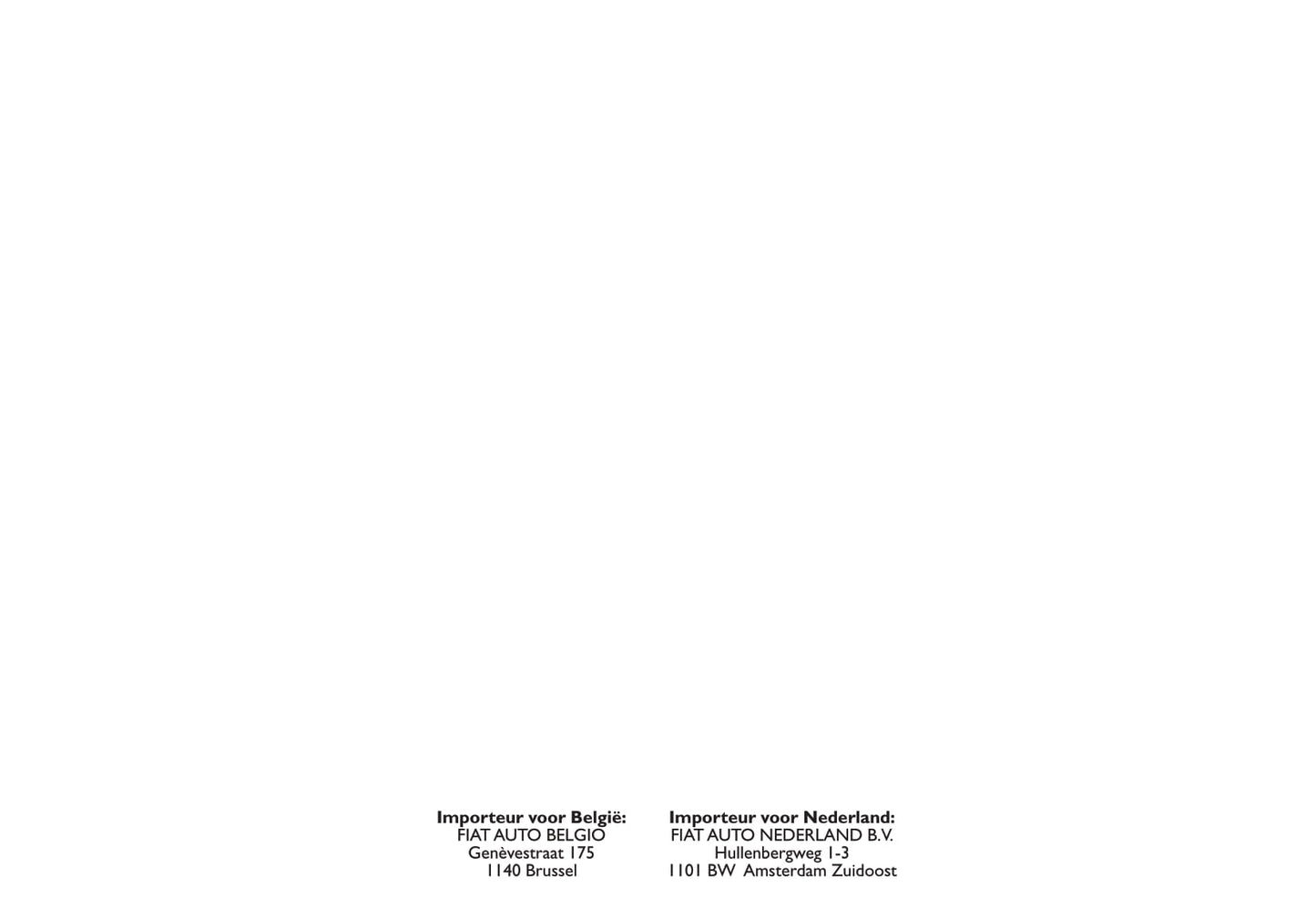 2000-2001 Fiat Ducato Owner's Manual | Dutch