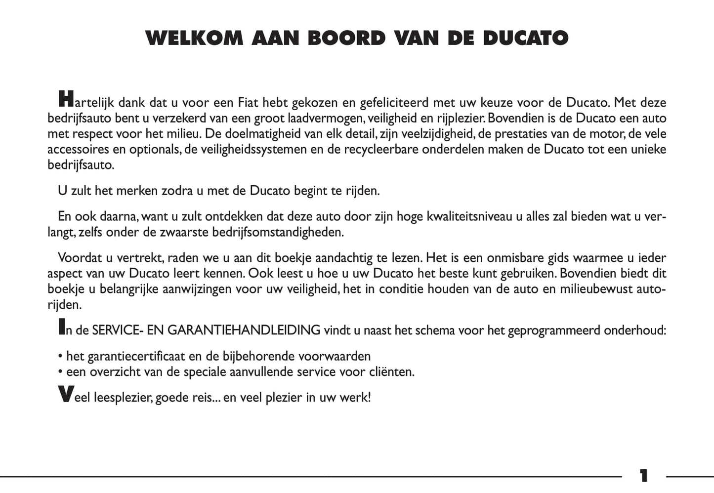 2000-2001 Fiat Ducato Owner's Manual | Dutch