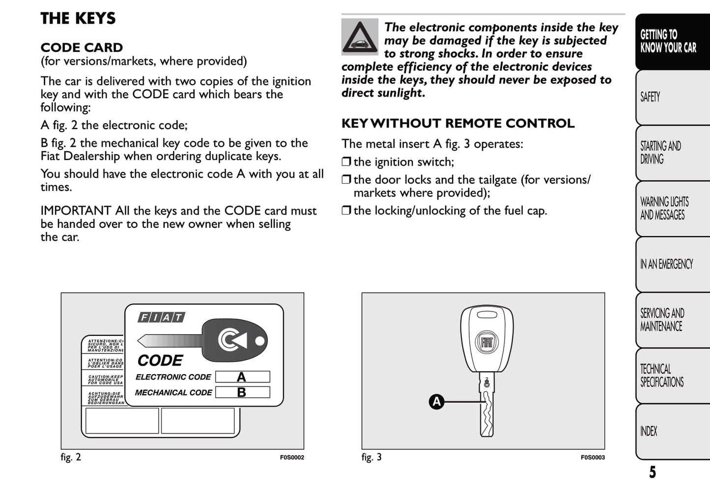 2012-2013 Fiat 500 Owner's Manual | English