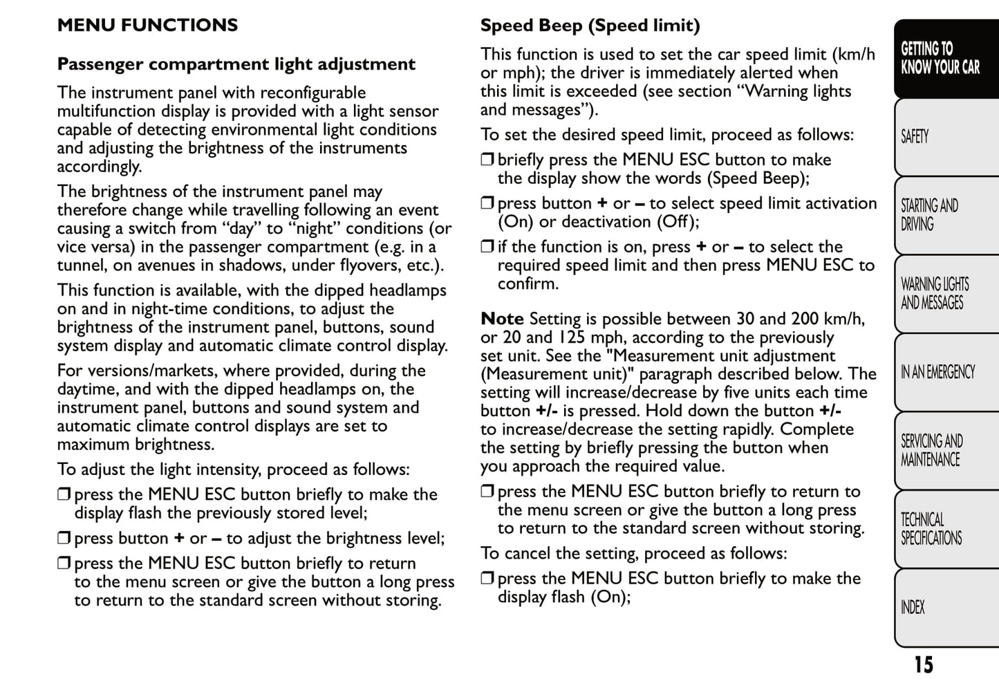 2012-2013 Fiat 500 Owner's Manual | English