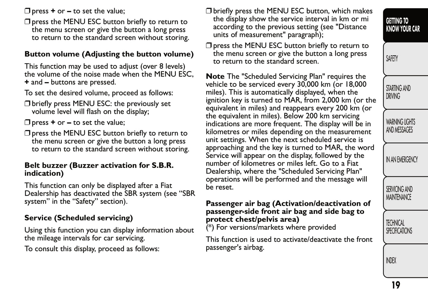 2012-2013 Fiat 500 Owner's Manual | English