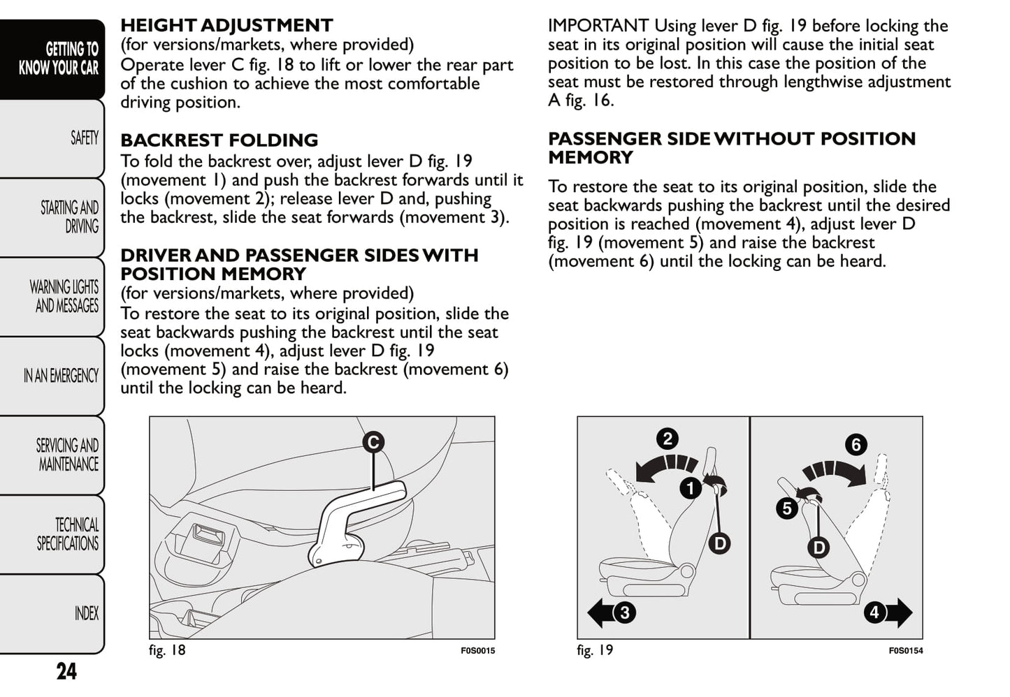 2012-2013 Fiat 500 Owner's Manual | English