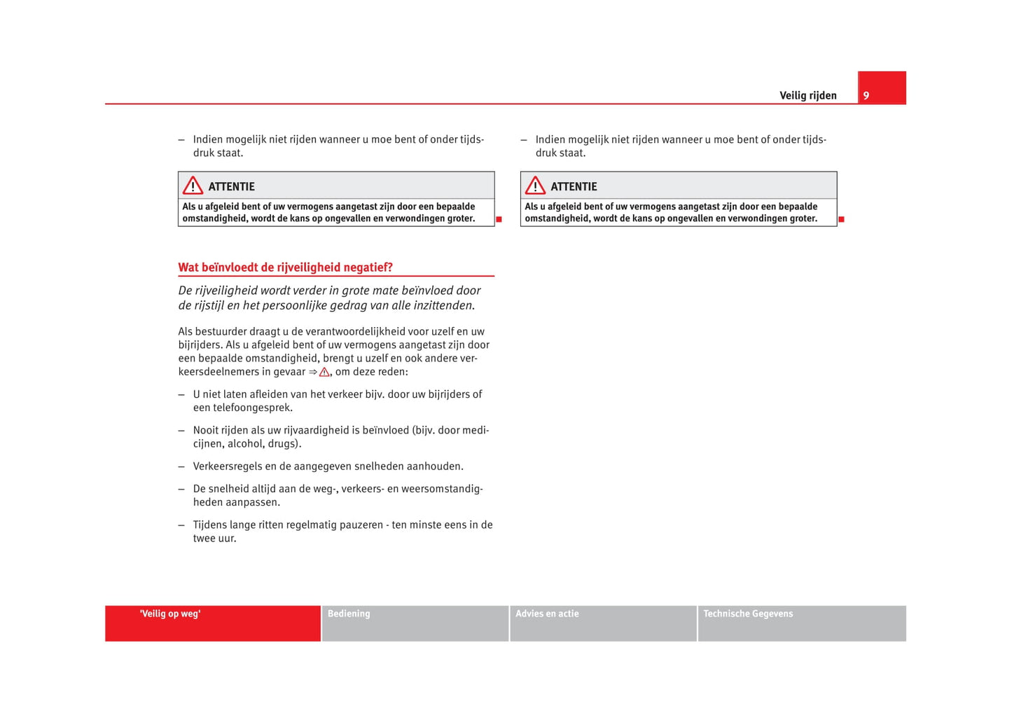 2009-2012 Seat Exeo Manuel du propriétaire | Néerlandais
