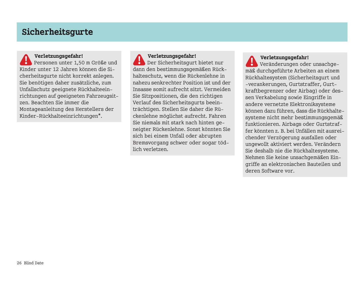 2004-2007 Smart Fortwo Manuel du propriétaire | Allemand