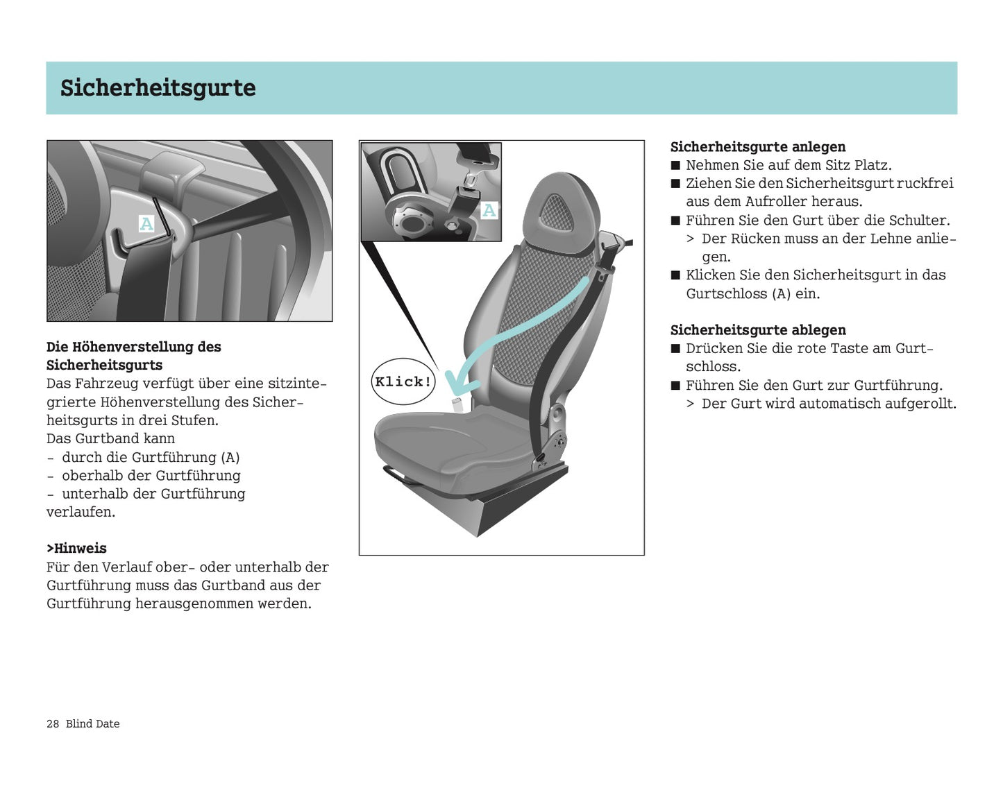 2004-2007 Smart Fortwo Manuel du propriétaire | Allemand
