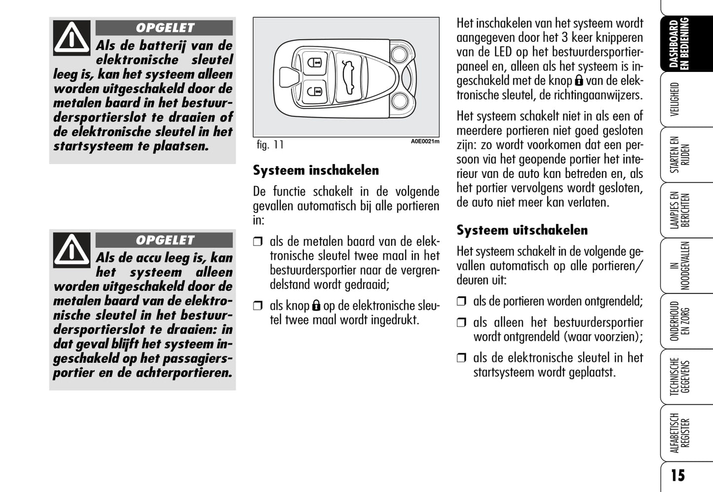 2005-2011 Alfa Romeo 159 Gebruikershandleiding | Nederlands