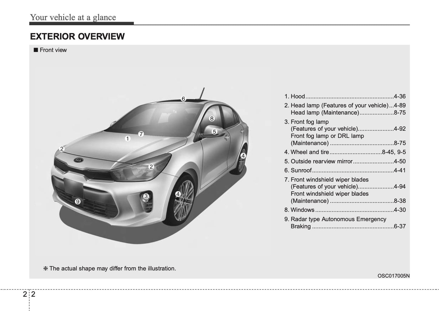 2018 Kia Rio Owner's Manual | English