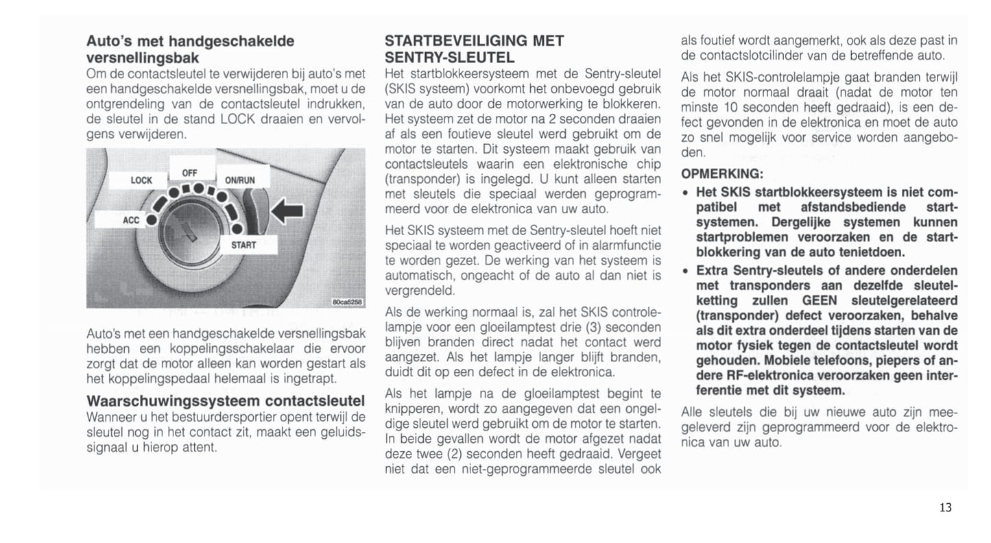 2001-2007 Chrysler Voyager Bedienungsanleitung | Niederländisch