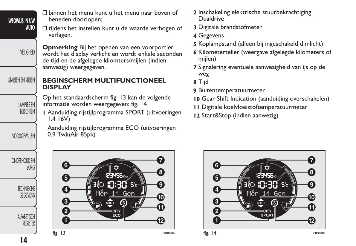 2012-2013 Fiat 500 Bedienungsanleitung | Niederländisch