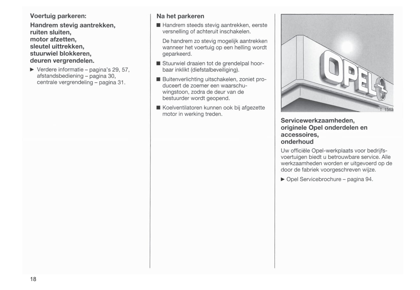 1998-2003 Opel Movano Gebruikershandleiding | Nederlands