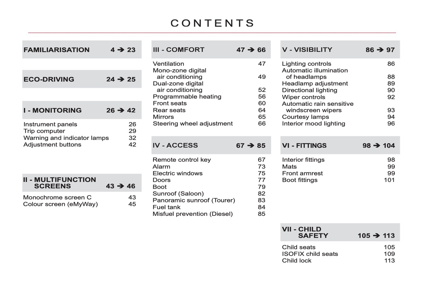 2010-2017 Citroën C5 Manuel du propriétaire | Anglais