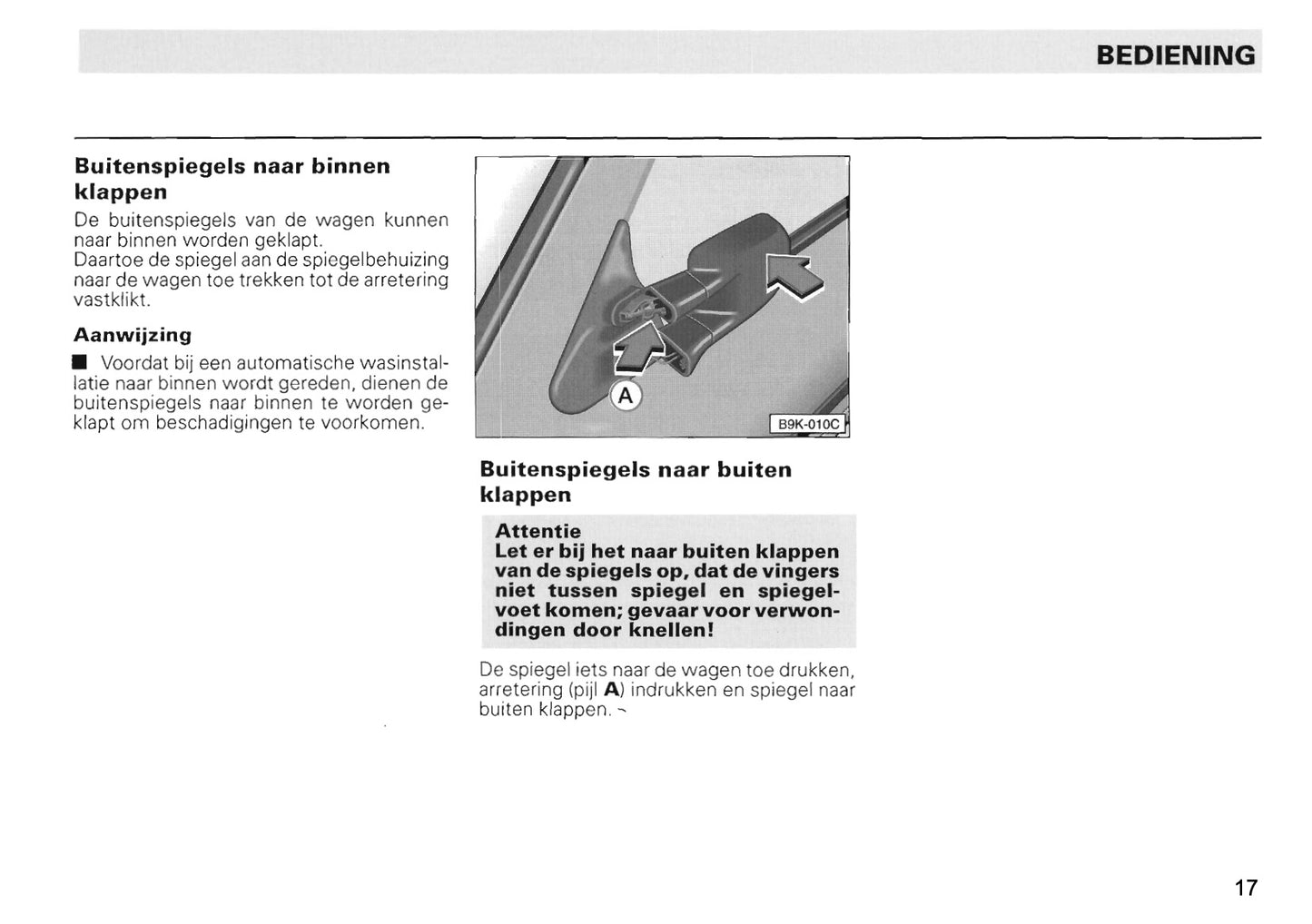 1996-2004 Volkswagen Caddy Bedienungsanleitung | Niederländisch