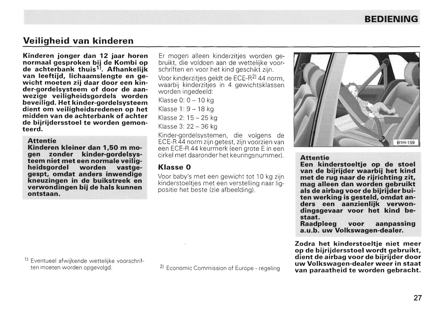 1996-2004 Volkswagen Caddy Bedienungsanleitung | Niederländisch