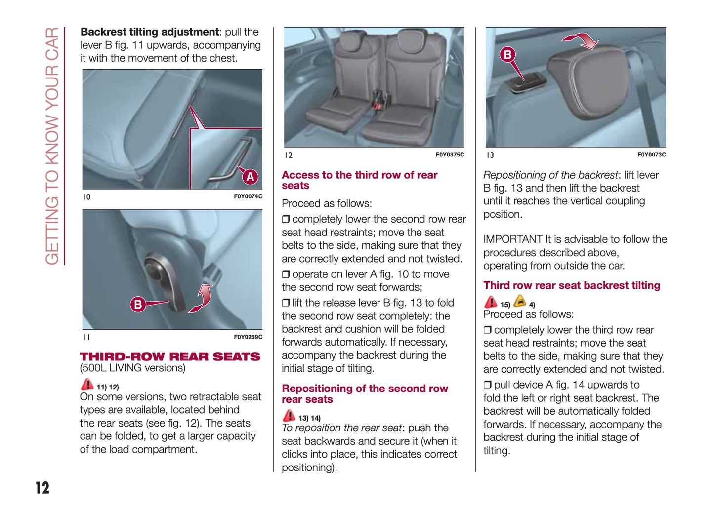 2013-2017 Fiat 500L Living Manuel du propriétaire | Anglais