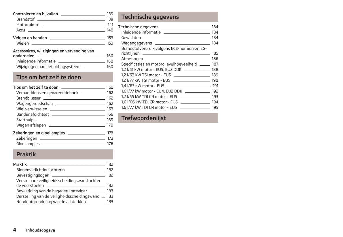 2012-2013 Skoda Roomster Gebruikershandleiding | Nederlands