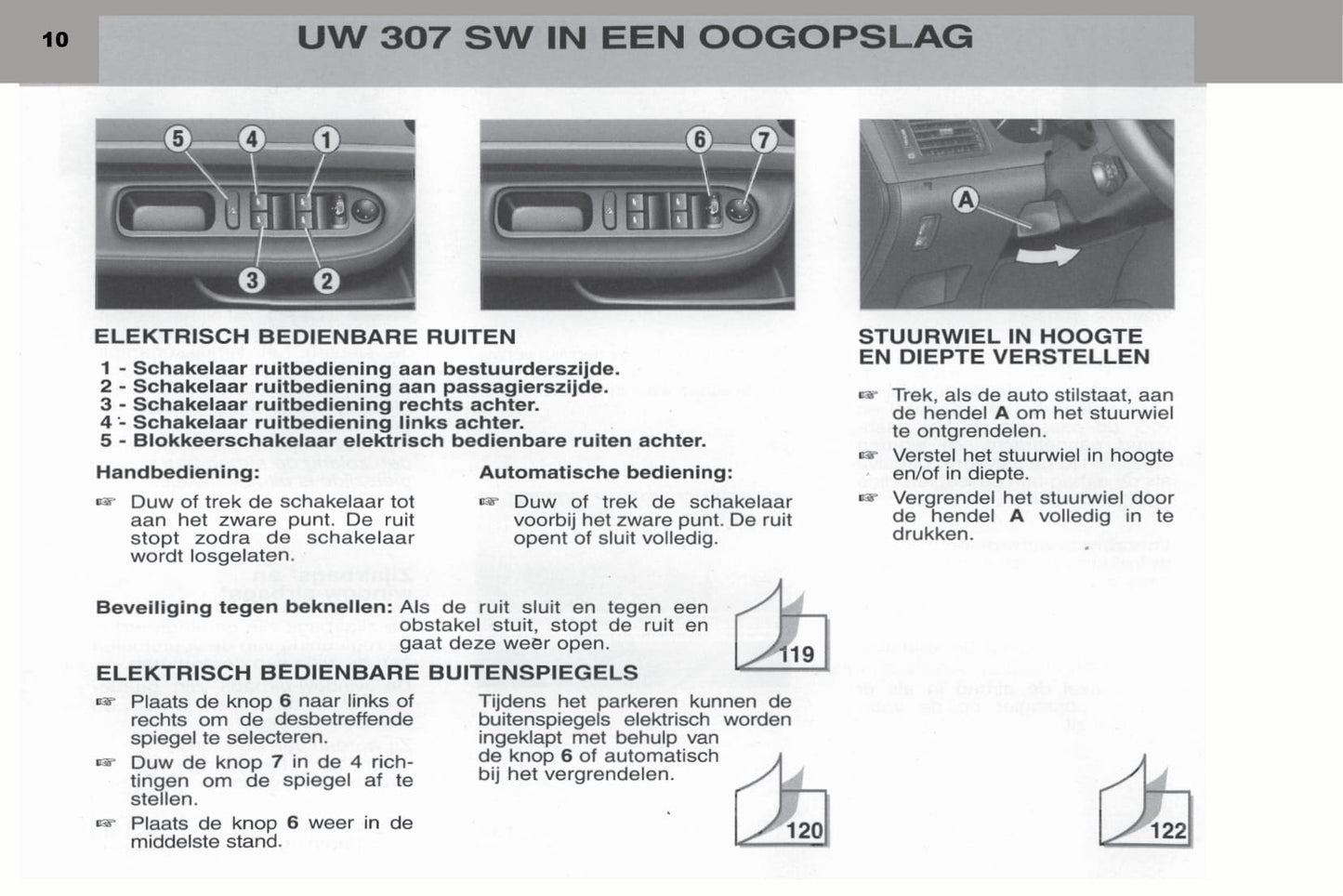 2003-2004 Peugeot 307 SW Gebruikershandleiding | Nederlands
