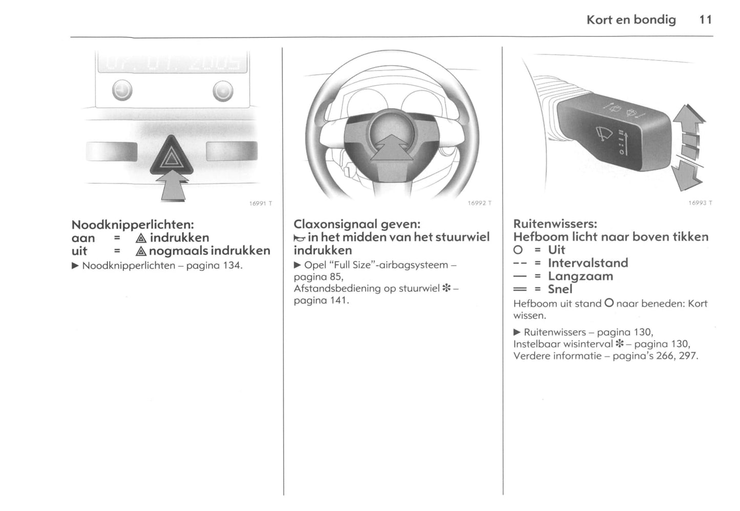 2006-2011 Opel Zafira Gebruikershandleiding | Nederlands