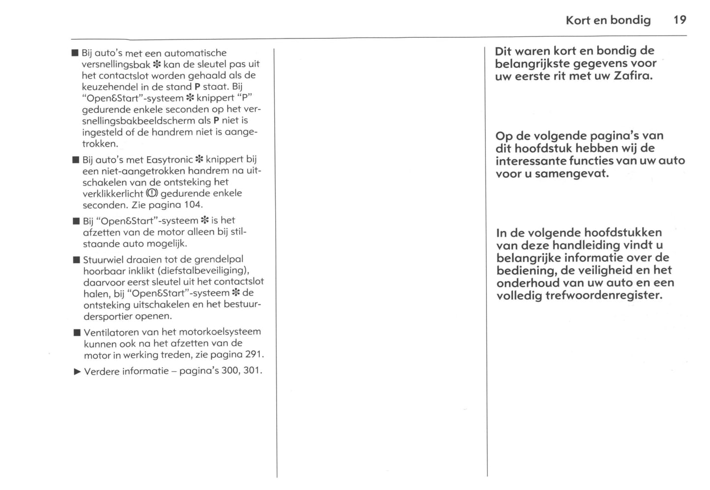 2006-2011 Opel Zafira Gebruikershandleiding | Nederlands