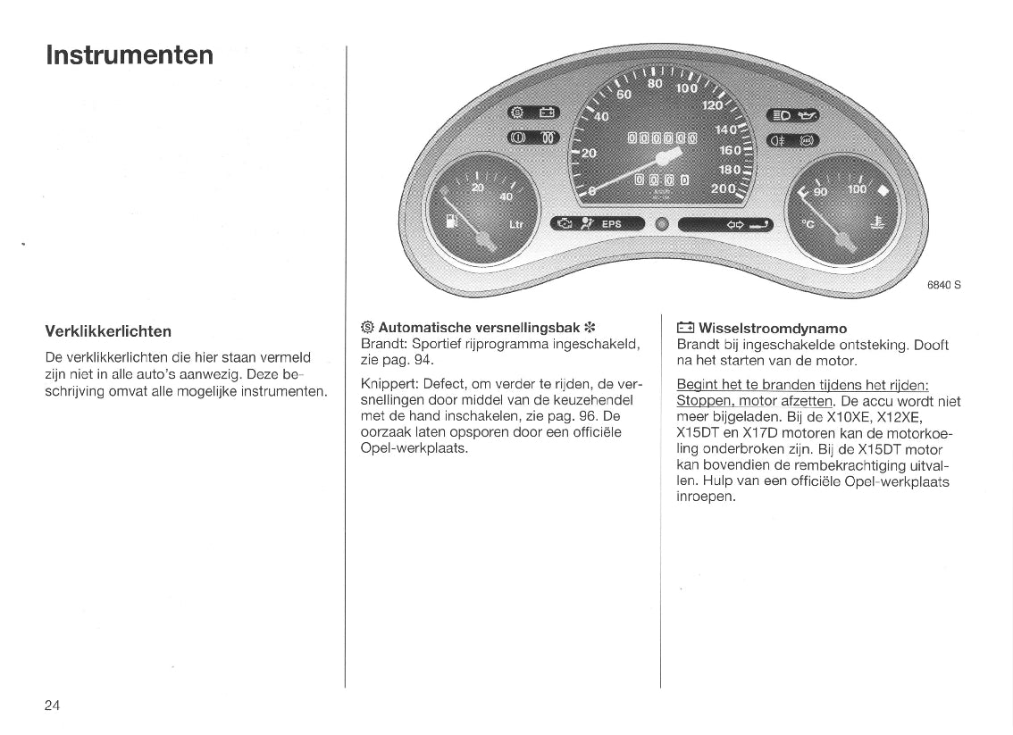 1998-2000 Opel Corsa Manuel du propriétaire | Néerlandais