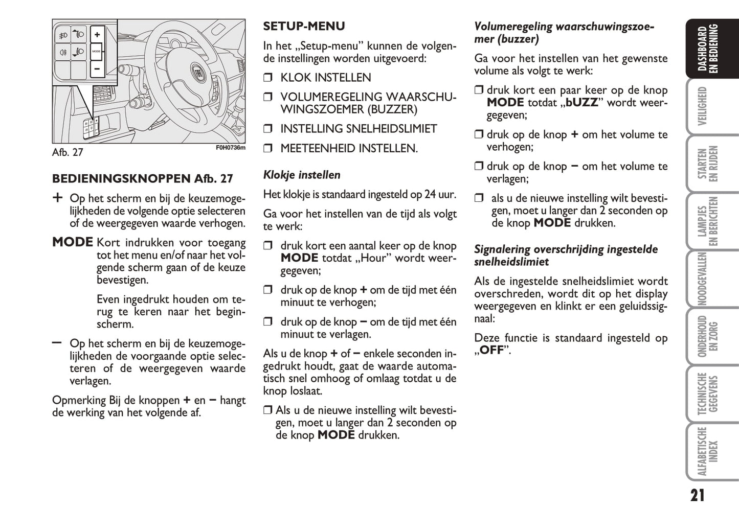 2010-2011 Fiat Idea Gebruikershandleiding | Nederlands