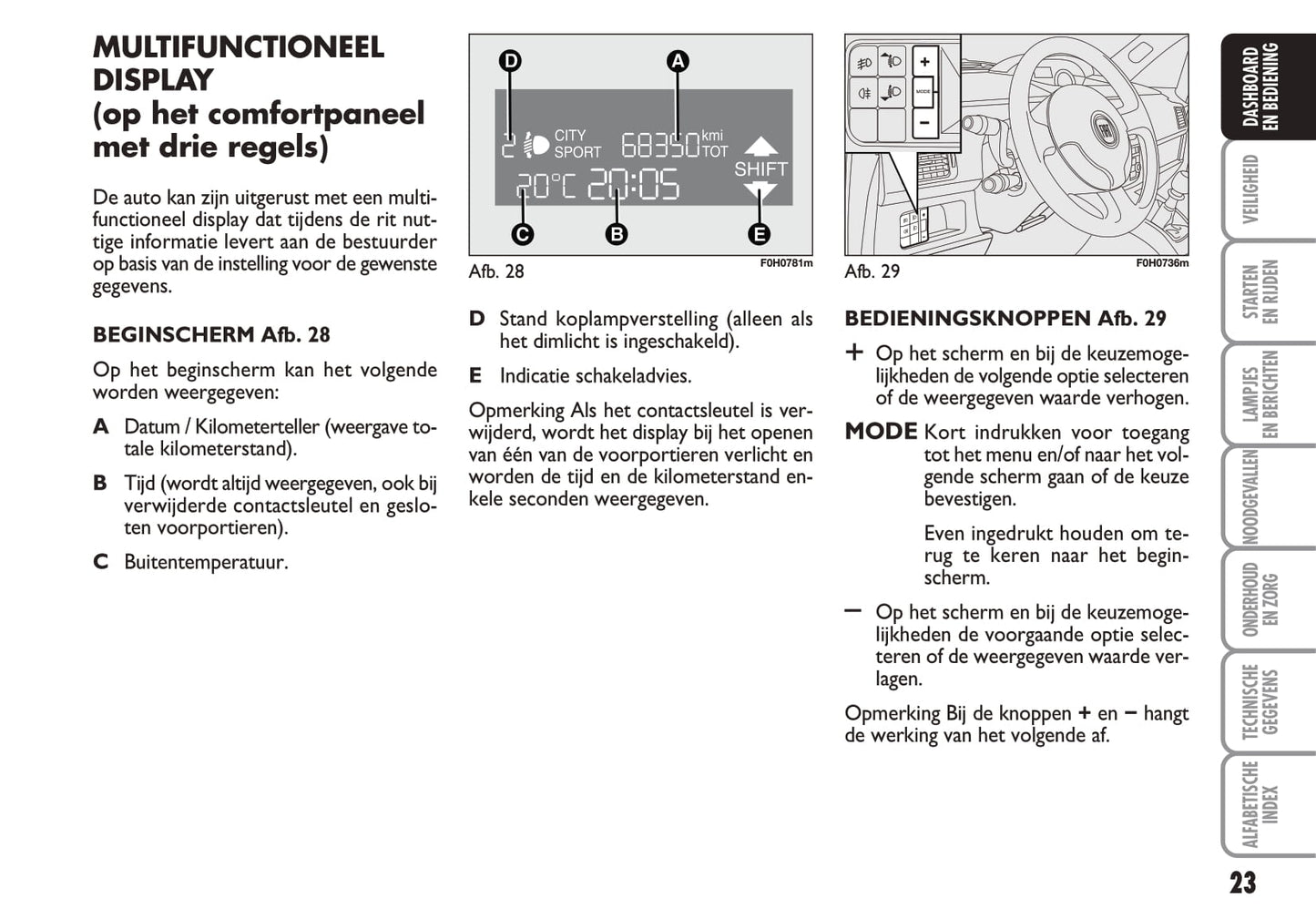 2010-2011 Fiat Idea Gebruikershandleiding | Nederlands