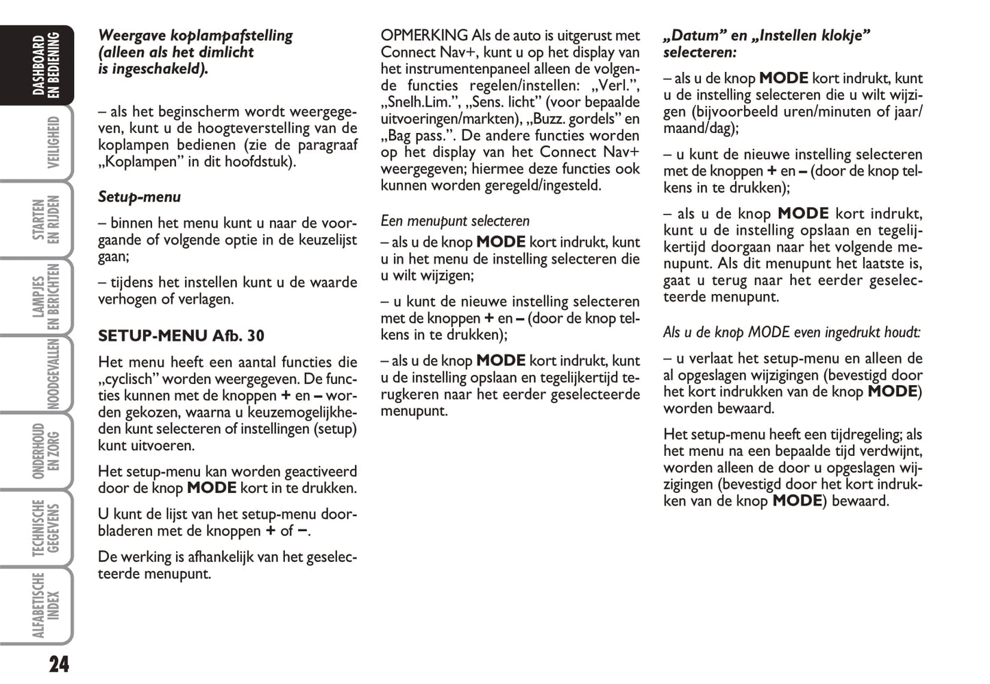 2010-2011 Fiat Idea Gebruikershandleiding | Nederlands