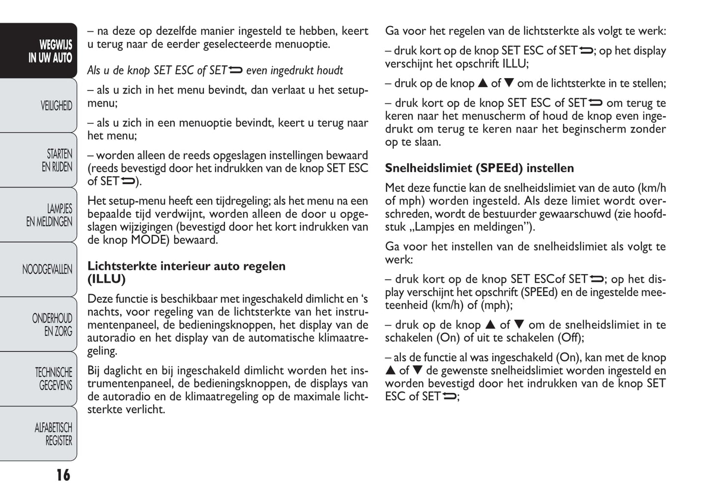 2013-2014 Fiat Doblò Owner's Manual | Dutch
