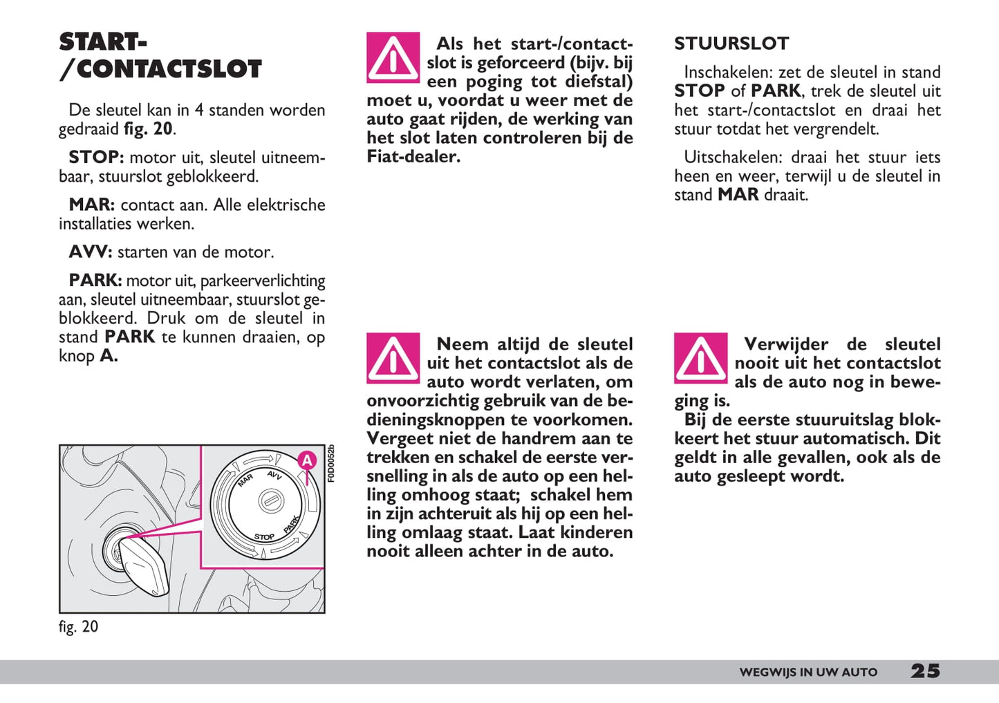 2001-2002 Fiat Ducato Owner's Manual | Dutch