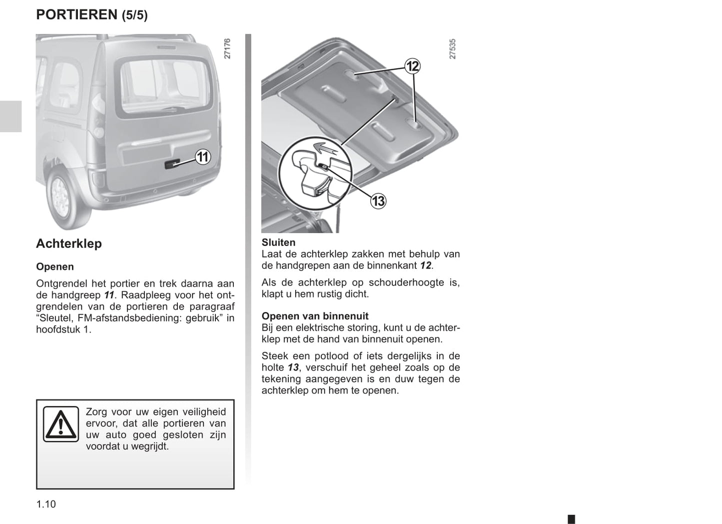 2013-2014 Renault Kangoo Gebruikershandleiding | Nederlands