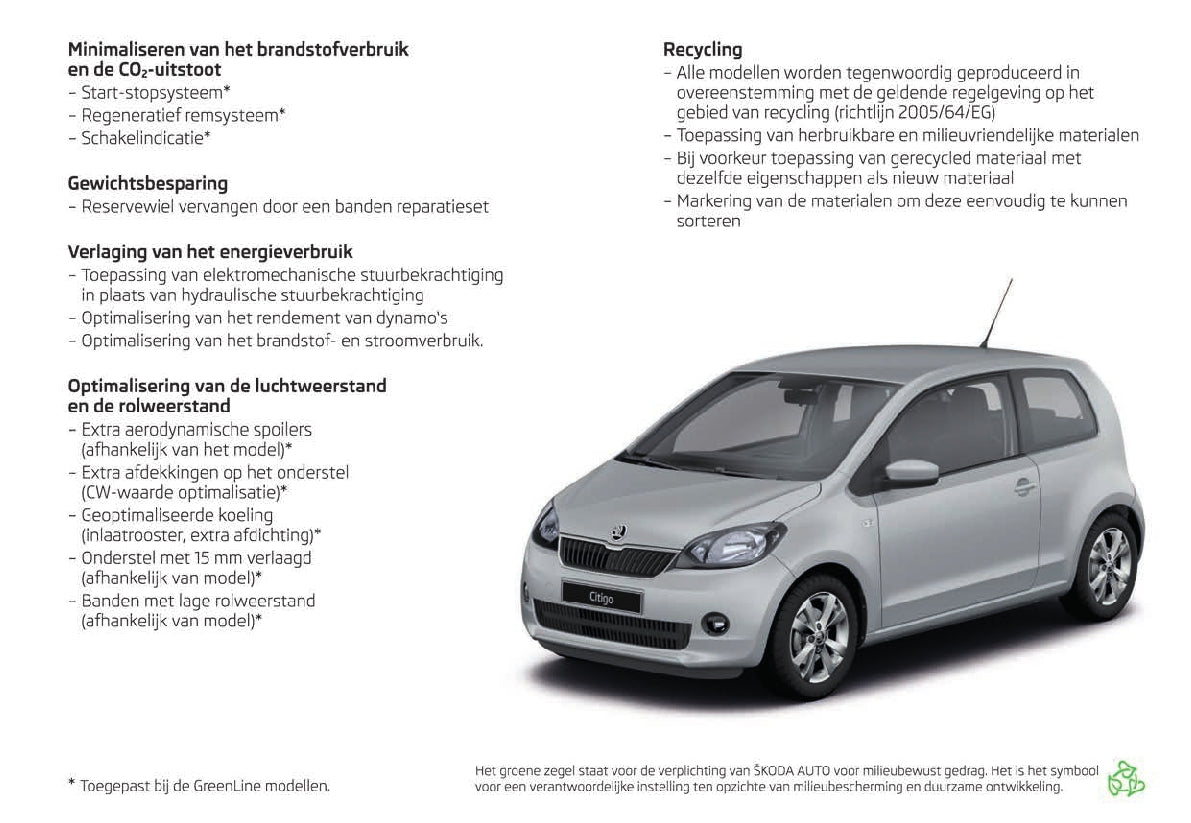 2015-2016 Skoda Citigo Gebruikershandleiding | Nederlands