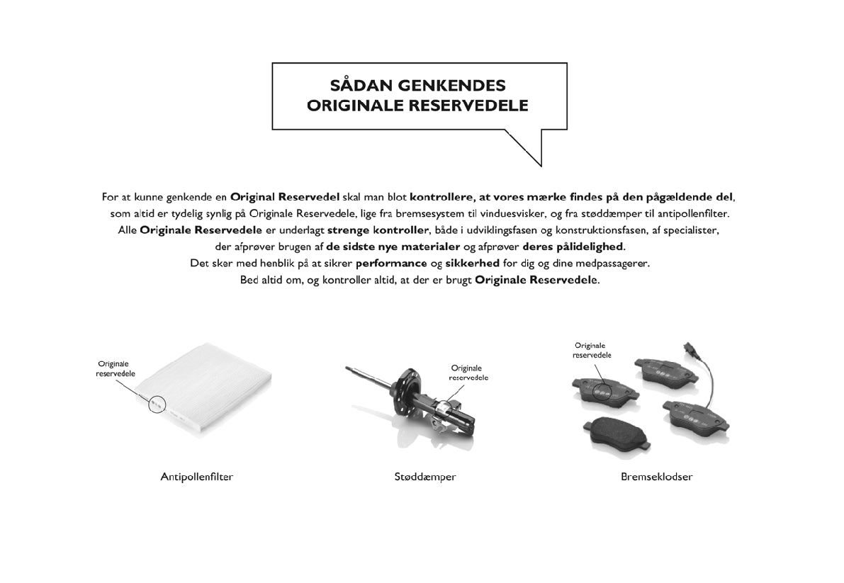 2013-2014 Fiat 500L Bedienungsanleitung | Dansk