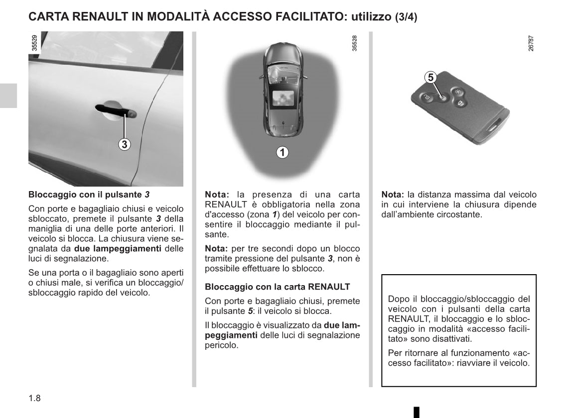 2015-2016 Renault Clio Owner's Manual | Italian