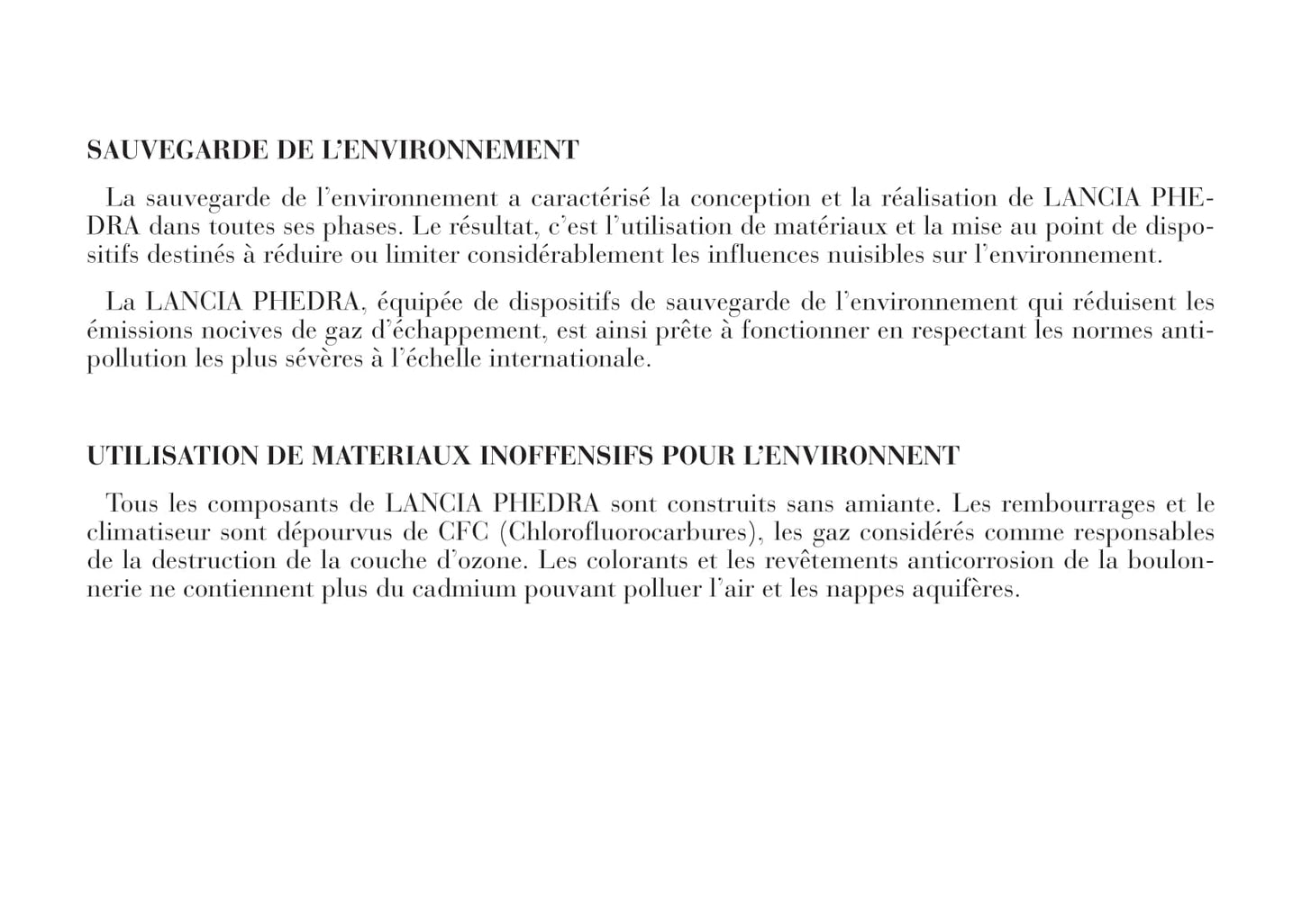 2008-2011 Lancia Phedra Owner's Manual | French