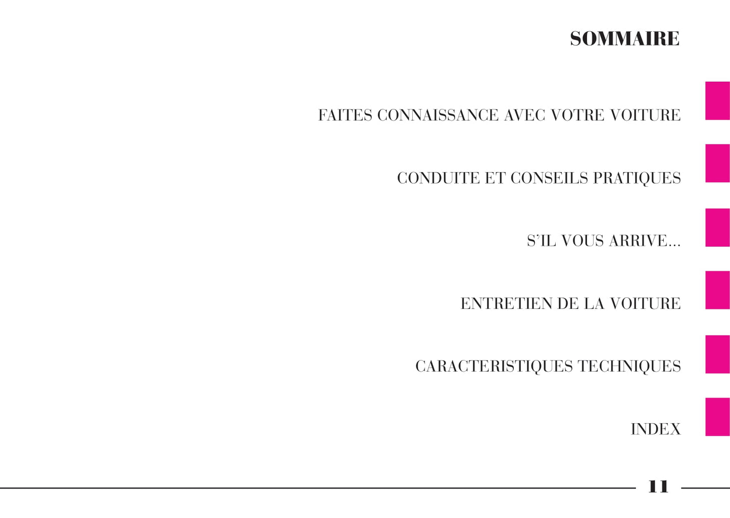 2008-2011 Lancia Phedra Owner's Manual | French