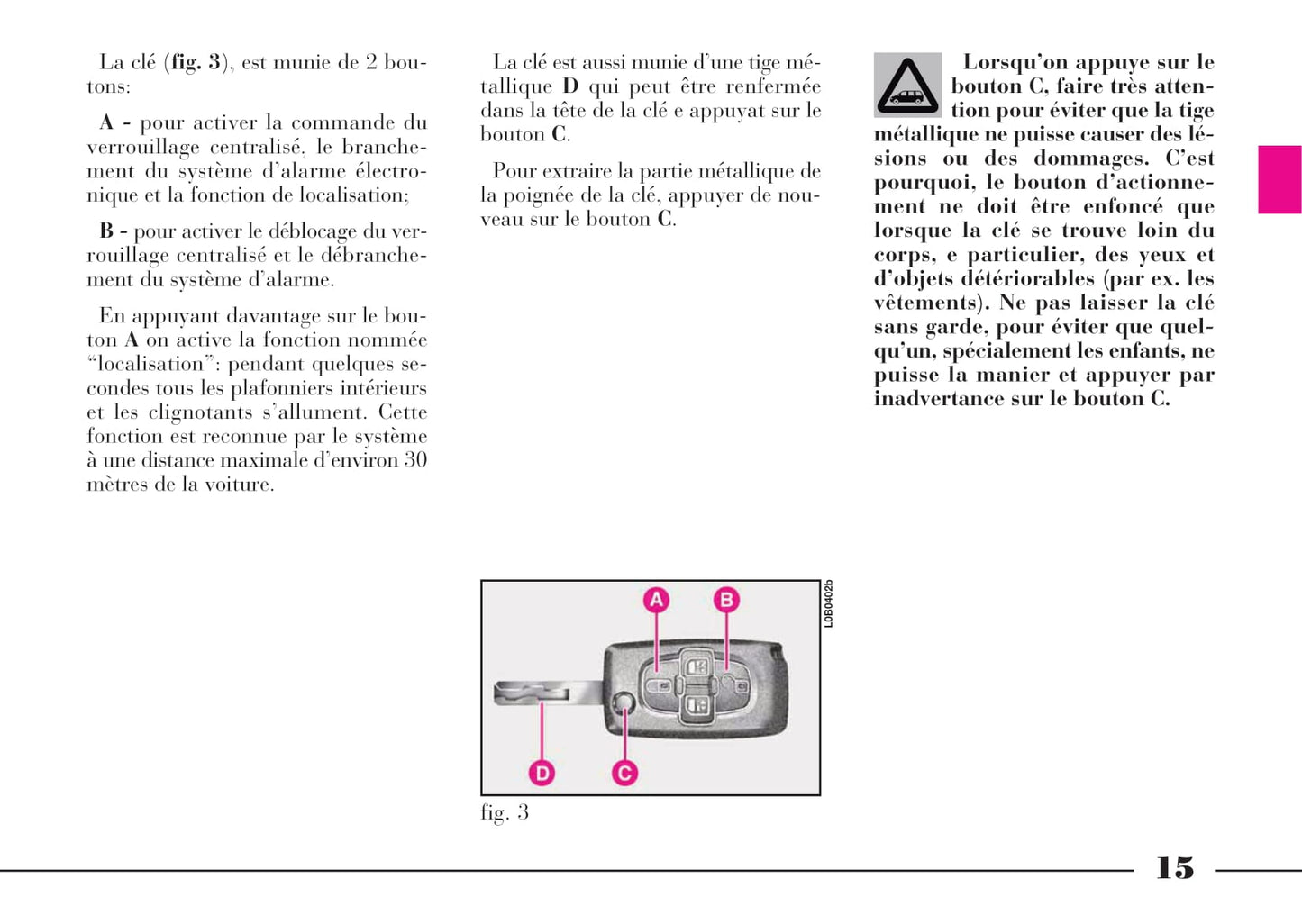 2008-2011 Lancia Phedra Owner's Manual | French