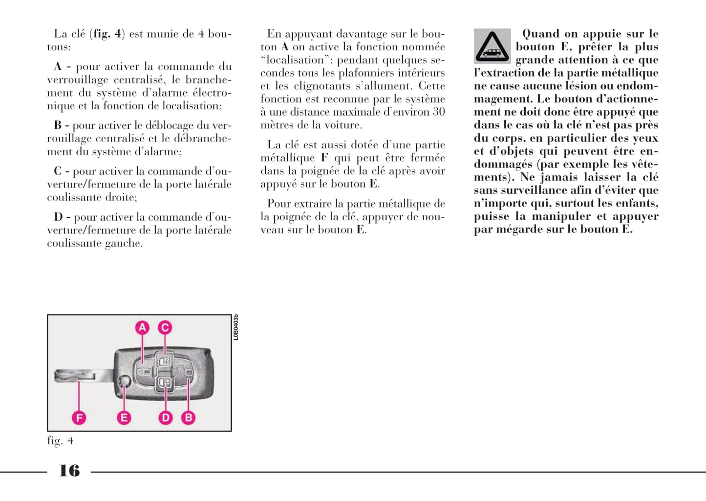 2008-2011 Lancia Phedra Owner's Manual | French
