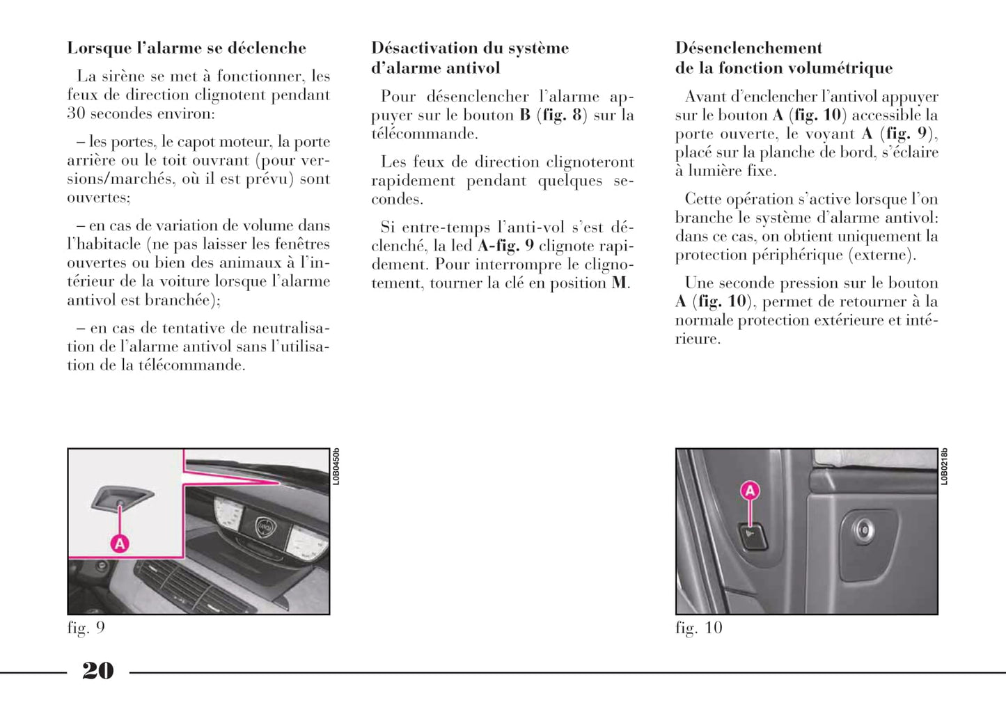 2008-2011 Lancia Phedra Owner's Manual | French