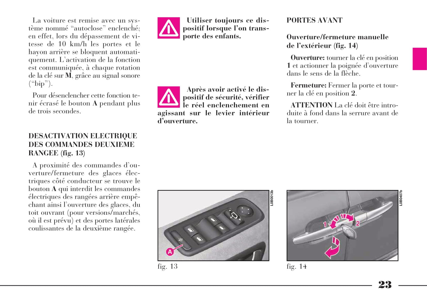 2008-2011 Lancia Phedra Owner's Manual | French