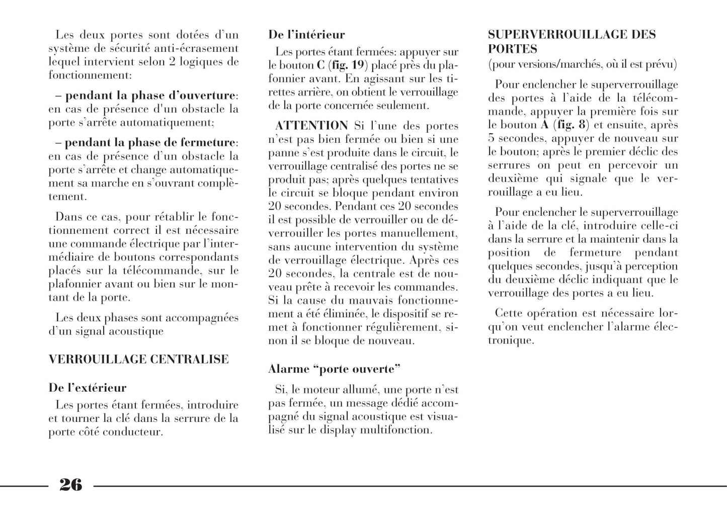 2008-2011 Lancia Phedra Owner's Manual | French