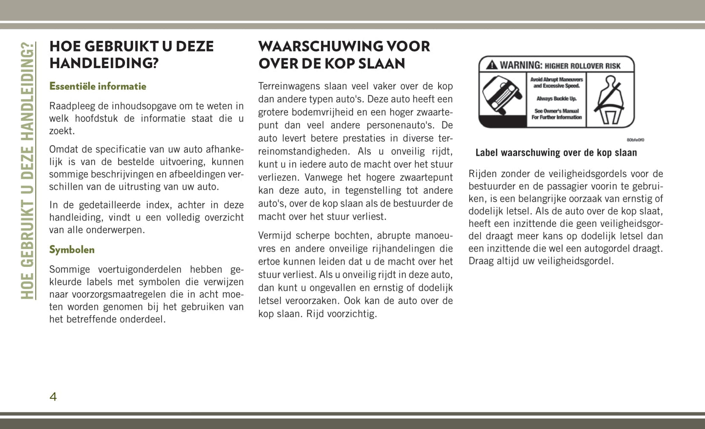 2017-2018 Jeep Wrangler Gebruikershandleiding | Nederlands