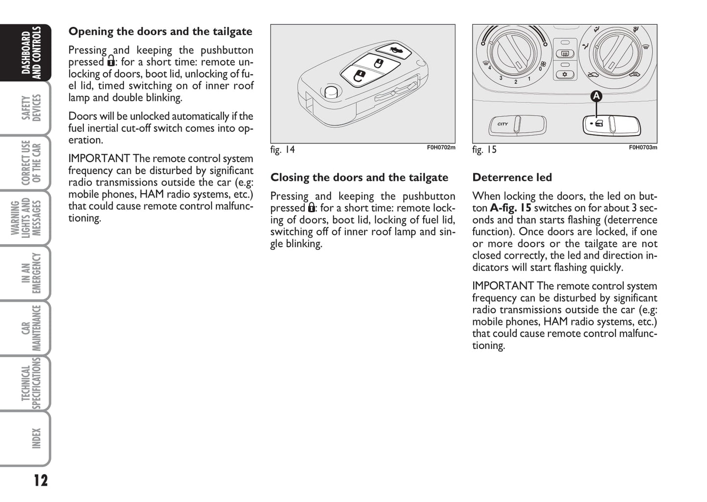 2008-2009 Fiat Idea Bedienungsanleitung | Englisch